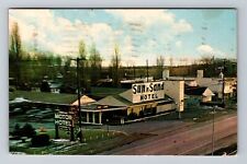 Plattsburgh NY-New York, Sun N Sand Hotel, Advertising Vintage c1966 Postcard picture