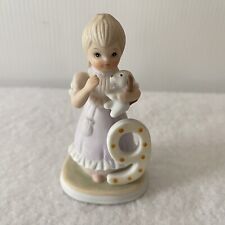Lefton BIRTHDAY GIRL The Christopher Collection Age 9 Vintage Figurine 1983 picture