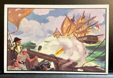 Vintage 1954 Bowman U.S. Navy Victories Card #43 USS United States vs Macedonian picture