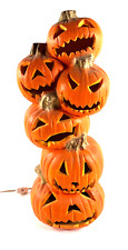 vtg 1995 Trendmasters Halloween Foam LRG pumpkin jackolantern light picture