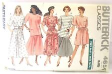 Sewing Pattern 4656 Vintage Butterick Classics Size L-XL Tunic Short Pant Skirt picture