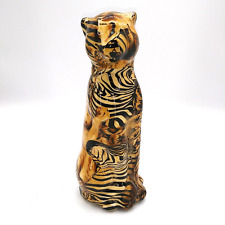 La Vie Safari Collection Glazed Ceramic Leopard Cat African Patchwork Figure (B) picture