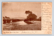 1905. STORM LAKE, IOWA. INLET BRIDGE. POSTCARD FX24 picture