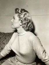 FA Photograph Beautiful Blonde Woman Portrait Profile Lovely 1940's Actress  picture