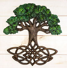 Celtic Tree of Life Yggdrasil With Knotwork Roots Decorative Wall Plaque Decor picture