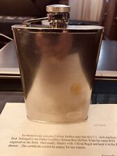 Roy Demeo  5 1/4 Inch Steel Flask. Engraved ROY on front. Mafia History picture