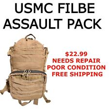 Backpack USMC FILBE ASSAULT PACK Coyote Propper 3 Day NO STIFFENER *POOR COND* picture