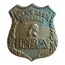 Police Benevolent Ass'n Yonkers NY New York City PBA Tag Badge Lapel Hat Pin picture