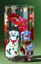 Anthropologie Nathalie Lete 12 Days of Christmas Holiday Dog Glass New In Box picture