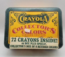 Crayola Collector’s Colors LTD Edition Tin-8 RETIRED colors-FACTORY SEALED picture