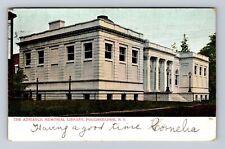 Poughkeepsie NY-New York, Adriance Memorial Library, Antique Vintage Postcard picture