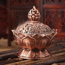 1pc Lotus Flower Incense Burner Alloy Mini Sandalwood Censer Incense Zinc-copper picture