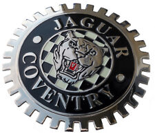 Jaguar growler XKE style car grille badge c/w grille mounting hardware picture