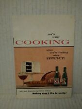 7Up Recipe Book Cooking with Seven-Up Vintage Retro Cookbook 1957 USA picture