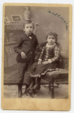 Cabinet Photo - CARR Faimily - Little Girl & Boy picture
