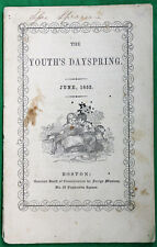Original June 1852 The Youth’s Dayspring Chapbook picture