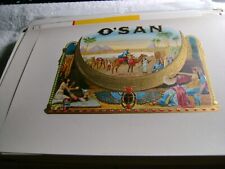 O'SAN-VINTAGE INNER CIGAR BOX -EMBOSSED LABEL  picture