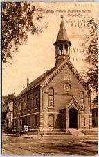 VINTAGE POSTCARD THE FIRST GERMAN BAPTIST CHURCH MILWAUKEE WISCONSIN 1910 [RARE] picture