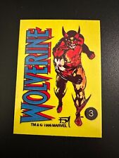 Marvel Universe Series 1 Sticker #3 Wolverine 1986 Comic Images NEW NEAR MINT picture