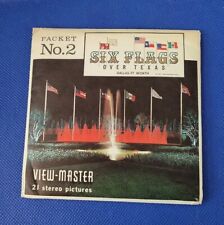 Vintage A413 Six Flags Over Texas Dallas Ft Worth view-master Reels Packet No 2 picture
