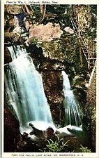 Woodstock New Hampshire Paradise Falls Lost River Scenic Landmark DB Postcard picture