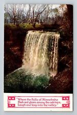 Minneapolis MN-Minnesota, Minnehaha Falls, Vintage Postcard picture