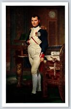 Napoleon In His Study By Jacques-Louis David Vintage Postcard picture
