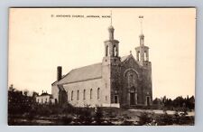Jackman ME-Maine, St. Anthony's Church, Antique Vintage Souvenir Postcard picture