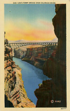 Lee's Ferry Bridge Over Colorado River Vintage Postcard picture