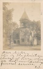 PERRY IA – Christian Church Real Photo Postcard rppc – udb - 1906 picture