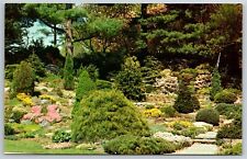 Postcard Rock Garden In Spring Pennsylvania Pa Longwood Gardens Chrome Vintage picture