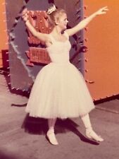 2W Photograph Pretty.Woman Dressed Up In Ballet Dress Disneyland 1970's  picture