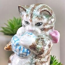 Vintage Beswick Beatrix Potters Miss Moppet Cat Figurine Porcelain England 1954 picture