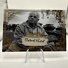 Robert Frost Signed Custom The Road Not Taken Trading Card  - JSA YY67942 picture