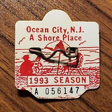 1993 Ocean City NJ Vintage Seasonal Beach Tag OC New Jersey picture