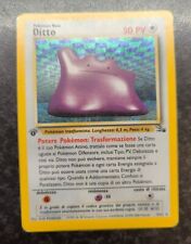 ITALIAN Ditto 3/62 1st Edition Fossil Set Holo Rare Pokemon Card 1999 WOTC TCG picture