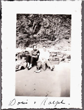 VINTAGE PHOTOGRAPH GIRLS BEACH FASHION OCEANSIDE TILLAMOOK PORTLAND OREGON PHOTO picture