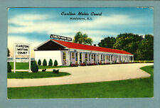 Postcard Carlton Motor Court Middletown Rhode Island RI Posted 1955 picture