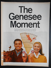 1965 The Genesee Brewing CO beer print AD Rochester NY fall clean up sexy model picture