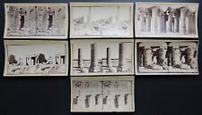 STEREOVIEWS LOT OF 7 VINTAGE RUINS/COLUMNS TEMPLES? picture