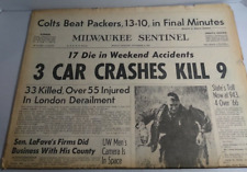 VINTAGE MILWAUKEE SENTINEL NEWSPAPER-11/6/1967 picture