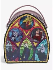 Rare - SOLD OUT Disney Villains Stained-Glass Mini Backpack - BoxLunch Exclusive picture