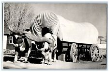 c1940's The Covered Ox Wagon Kearney Nebraska NE Antique RPPC Photo Postcard picture