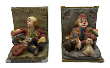 Turtle King Bookends Hobo Clown Resin Figurines picture