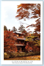 Nikko Tamozawa Imperial Villa Memorial Park Autumn JAPAN 4x6 Postcard picture