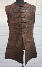 Brown Leather Bringandine Armor Medieval Breastplate picture