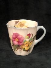 Shelley Cup BEGONIA Flowers Dainty Teacup Blue Trim Bone China England 272101 picture