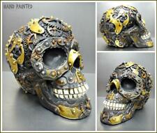 Mechanical Robotic Gothic SKULL Skeleton HEAD Sculpture Figurine Halloween Decor picture