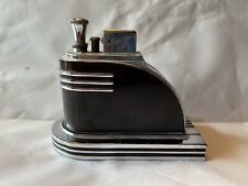 Vintage Ronson Black Art Deco Touch Tip Table Lighter picture