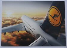 Lufthansa Airlines Postcard Airbus A380 Airline Post Card Airplane Germany 2010 picture